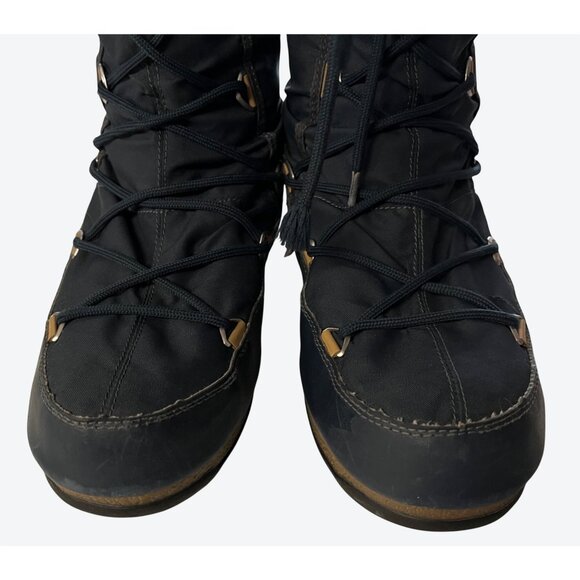 Moon Boot The Original Women's Monaco WP-2 Faux Fur Boots Navy US 9 - Picture 3 of 16